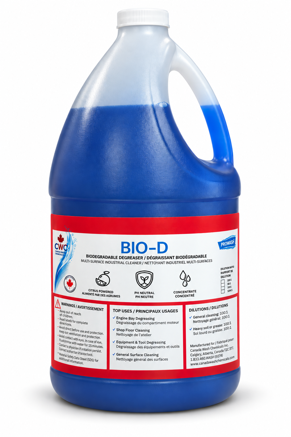 BIO-D Biodegradable Degreaser – PH Neutral Orange Extract Cleaner