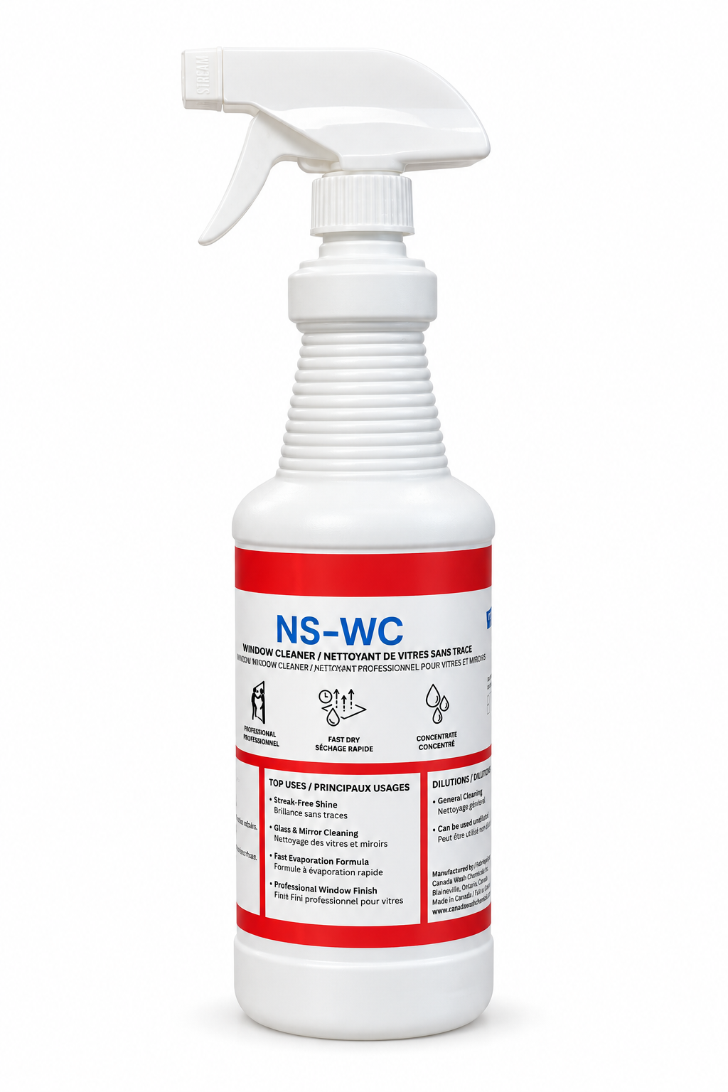 NS-WC No Streak Window Clean – Professional Glass & Surface Cleaner