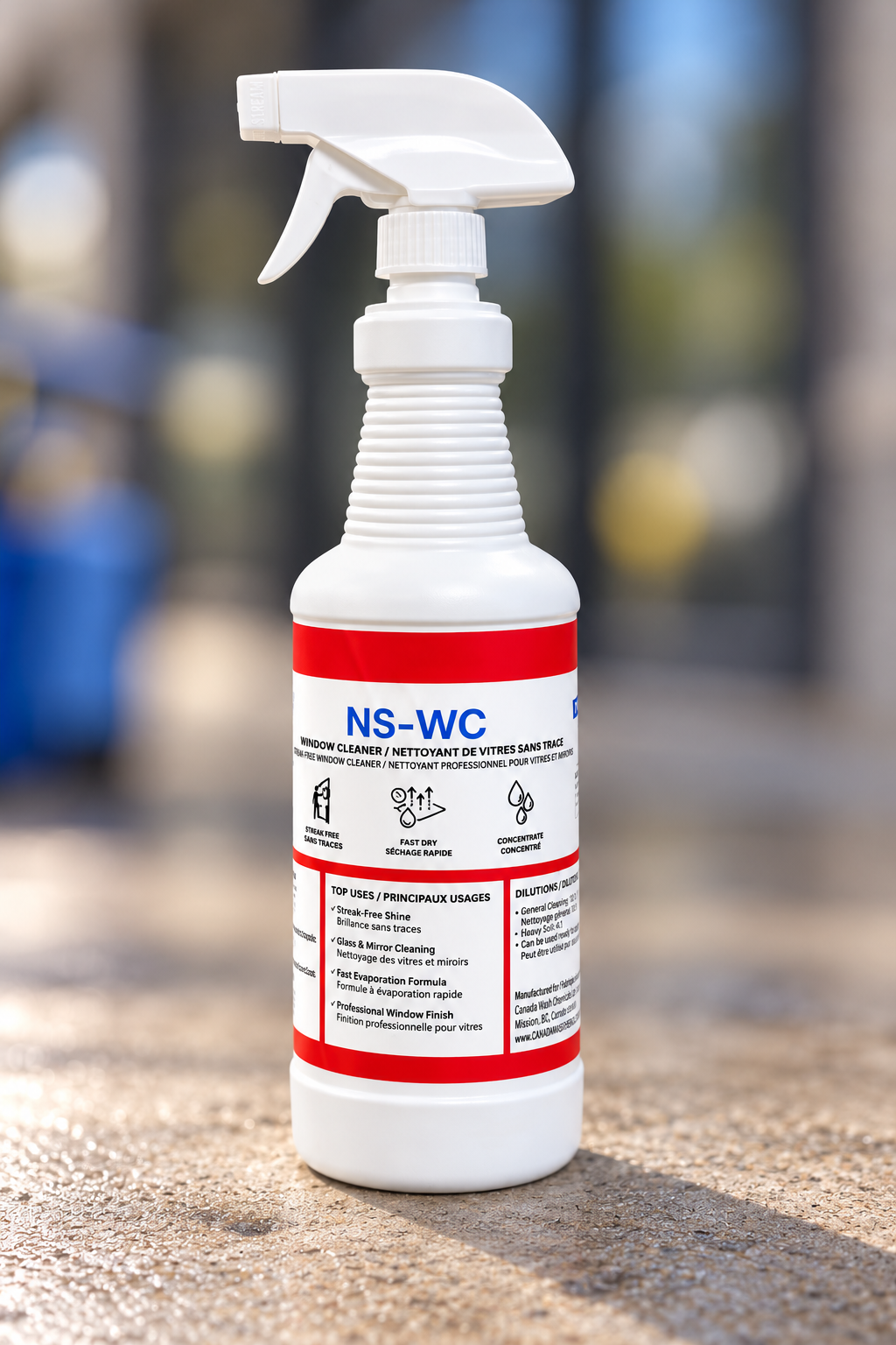 NS-WC No Streak Window Clean – Professional Glass & Surface Cleaner