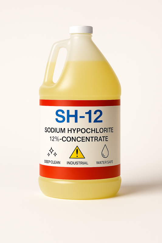 SH-12 Sodium Hypochlorite 12% – Professional Soft Wash Solution