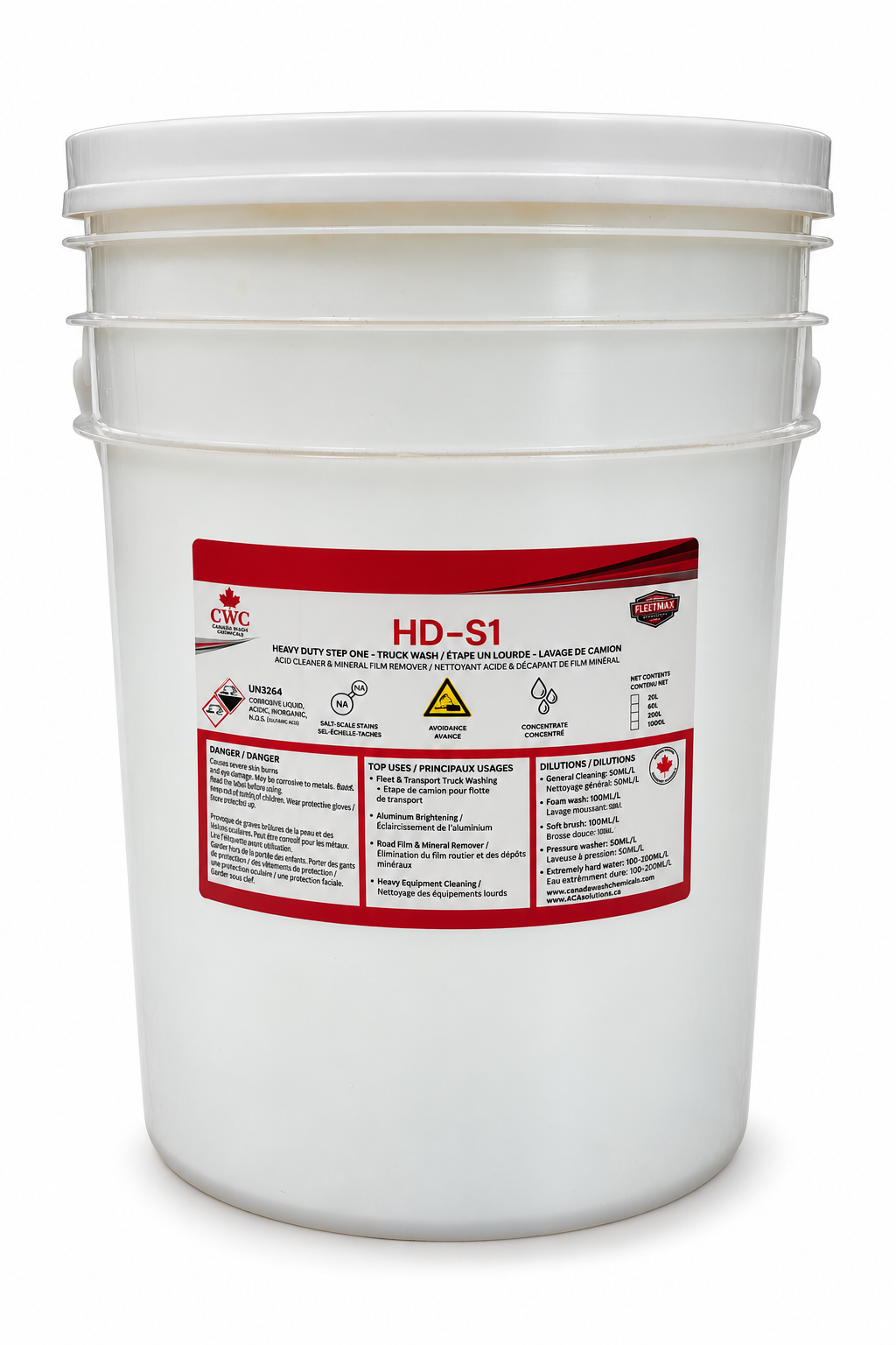HD-S1 Heavy Duty Acid Pre-Soak – Industrial Inorganic Soil Remover
